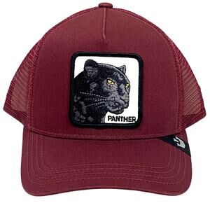 Goorin Bros The Farm Panther Trucker Snapback Hat Cap Maroon New